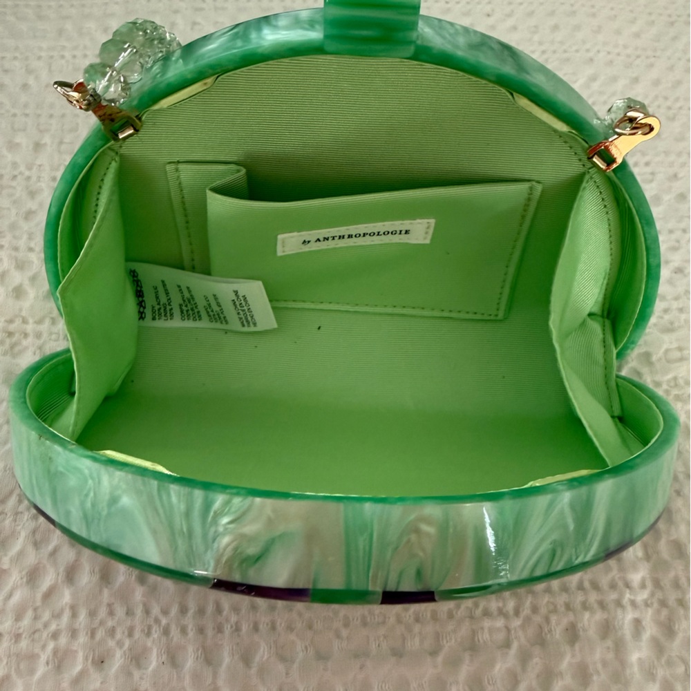Anthropologie Mint Green and Lavender Clutch - Picture 2 of 6